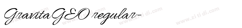 GravitaGEO regular字体转换 GravitaGEO regular字体转换